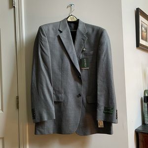 Ralph Lauren Grey Houndstooth Suit Jacket